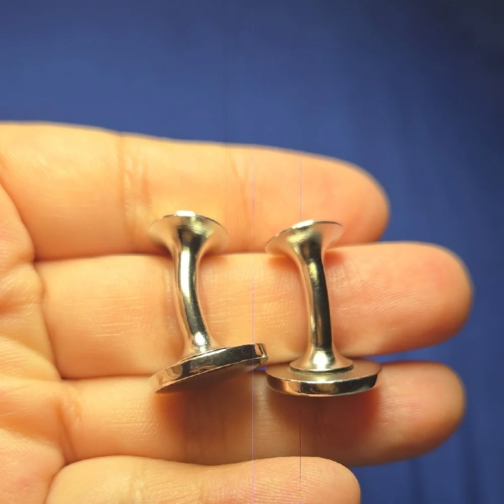 Elegant Purple and Gold Cuff Links